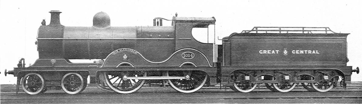 GCR 11B locomotive 1014 Sir Alexander (Howden, Boys' Book of Locomotives, 1907)