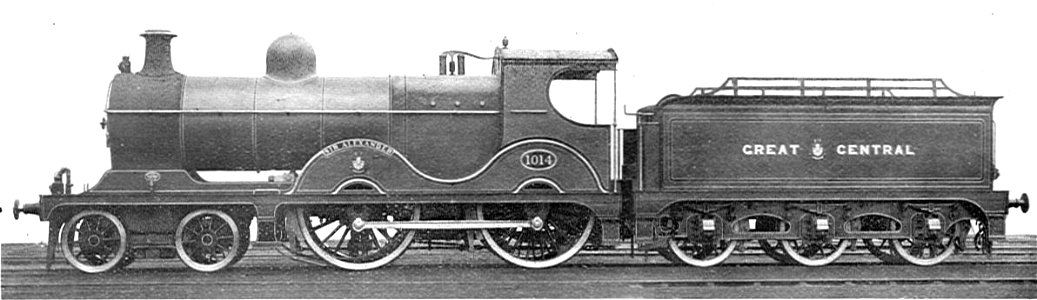 GCR 11B locomotive 1014 Sir Alexander (Howden, Boys' Book of Locomotives, 1907)
