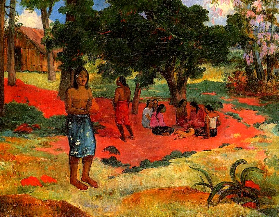 Gauguin Parau parau. Free illustration for personal and commercial use.