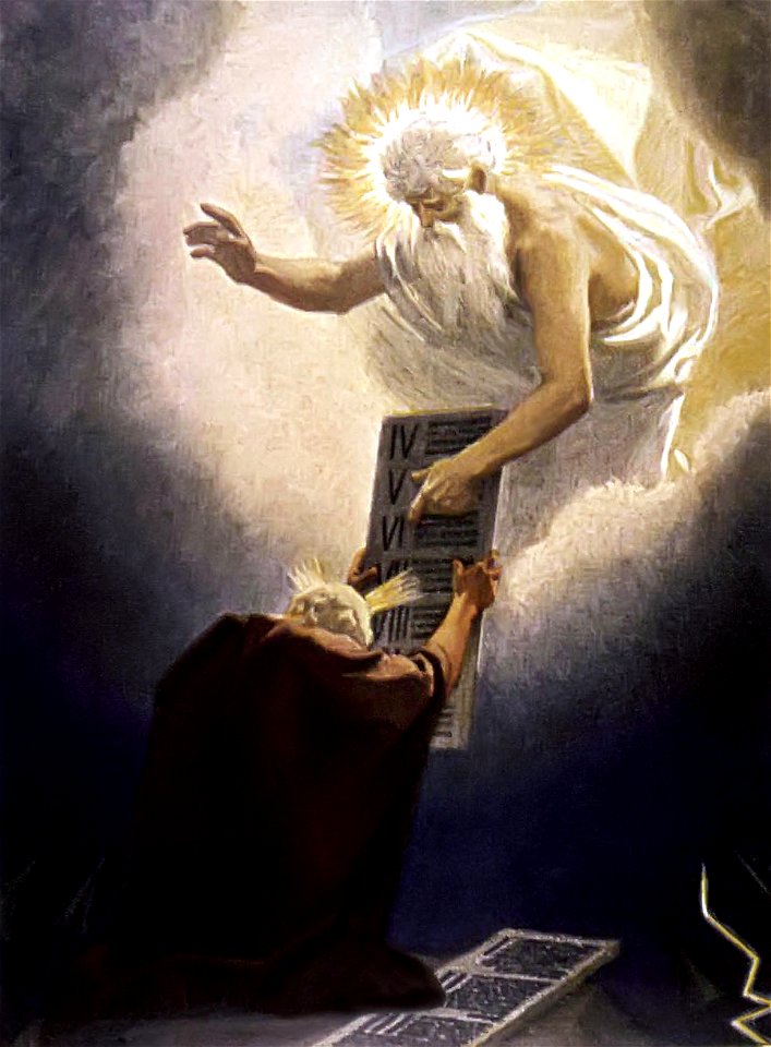 Gebhard Fugel Moses erhält die Tafeln