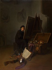 GD-112-Workshop of Rembrandt-An Artist in His Studio