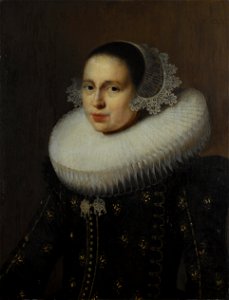 Portret van Hendrickje Uylenburgh (1600-ca.1682) Rijksmuseum SK-A-1781. Free illustration for personal and commercial use.