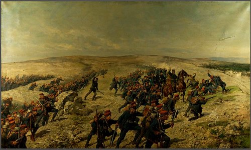 Gefecht dalmatinischer landesschuetzen bei livno am 15. august 1878