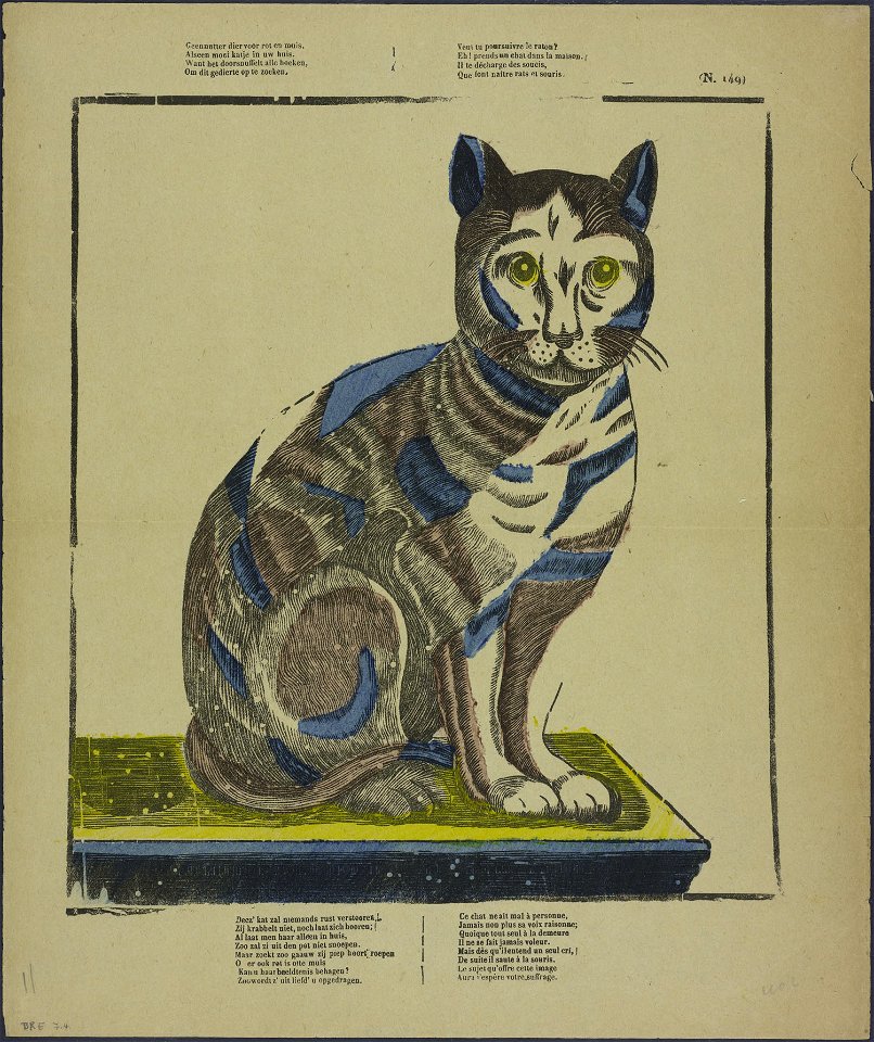 Geen nutter dier voor rot en muis-Catchpenny print-Borms 0257