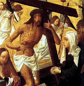 Geertgen tot Sint Jans - Man of Sorrows - WGA08517. Free illustration for personal and commercial use.