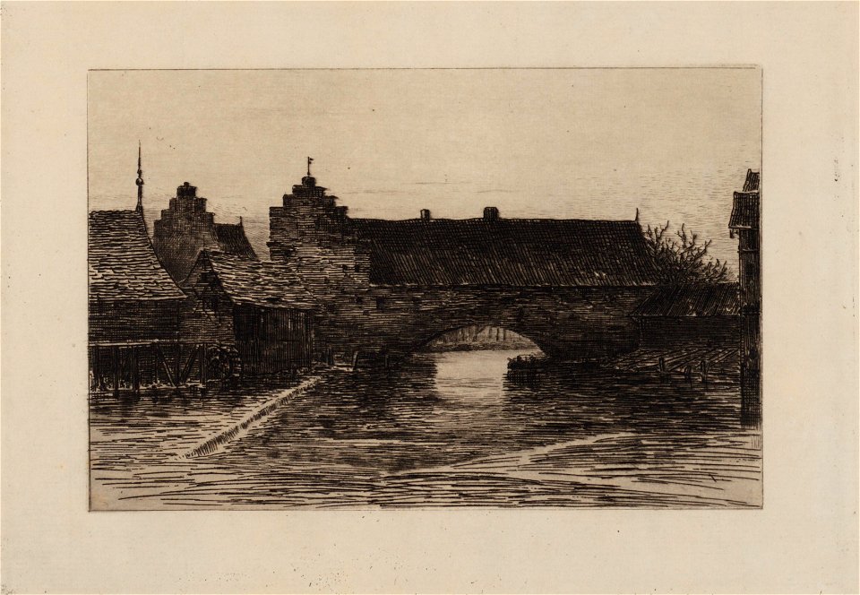 Gebouwen aan een gracht, objectnr A 14134