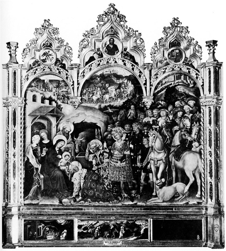 Gebrüder Alinari - Die Anbetung der Könige von Gentile da Fabriano (Zeno Fotografie)