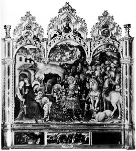 Gebrüder Alinari - Die Anbetung der Könige von Gentile da Fabriano (Zeno Fotografie)