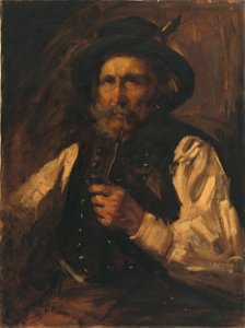 Gejza Kukán - Portrét muža s fajkou - M 520 - Ernest Zmeták Art Gallery