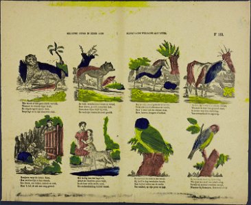 Geliefde jeugd in ieder dier, Blinkt Gods weldadig albestier-Catchpenny print-Borms 0711