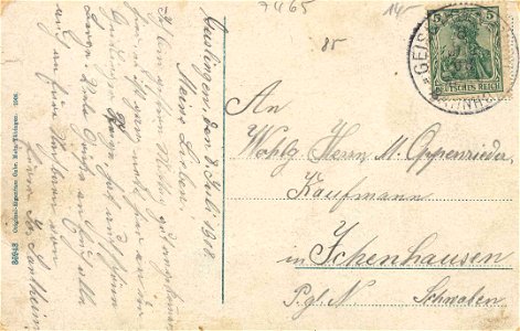 Geislingen, Baden-Württemberg - Geislinger Steige (back) (Zeno Ansichtskarten)