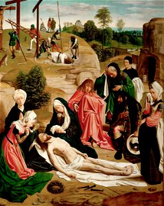 Geertgen tot Sint Jans, , Kunsthistorisches Museum Wien, Gemäldegalerie - Beweinung Christi - GG 991 - Kunsthistorisches Museum