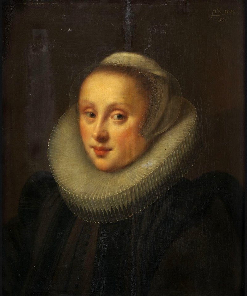 Geldorp Gortzius - Portret van Gertrud van Cronenberg, eerste echtgenote van Adrian de Bruyn van Blankenforst - 372 - Museum of Fine Arts, Budapest