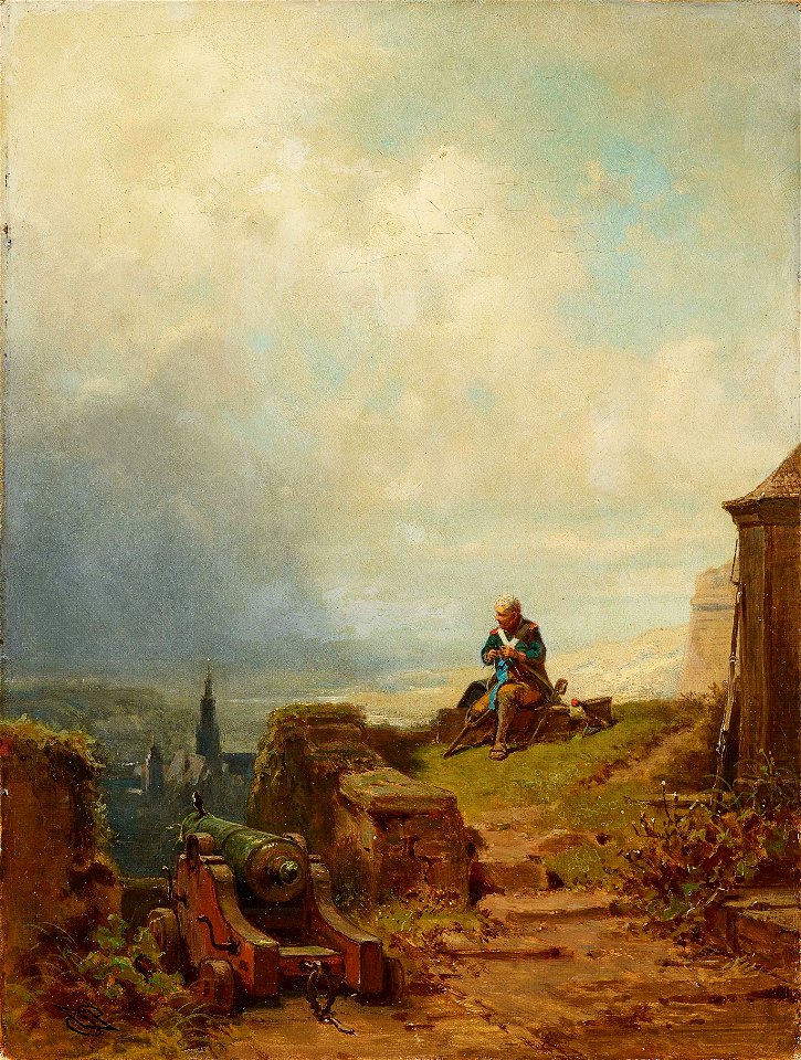 Gemälde - Der Stelzfuss - Carl Spitzweg