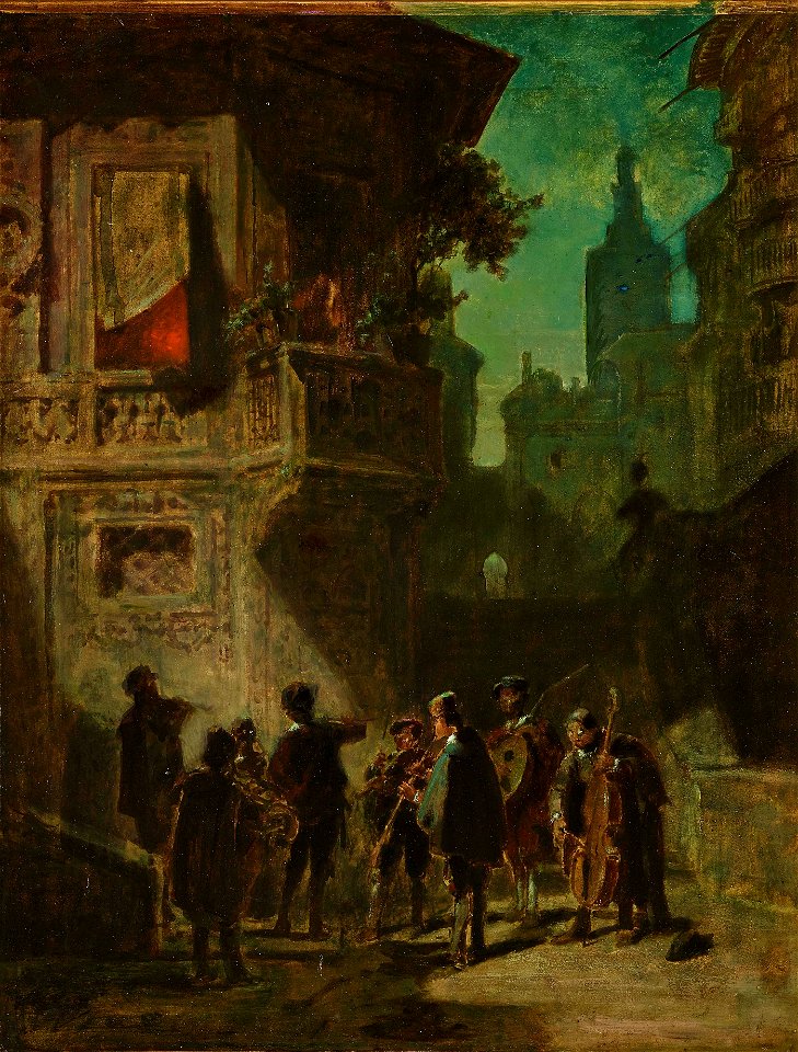 Gemälde - Spanisches Ständchen - Carl Spitzweg