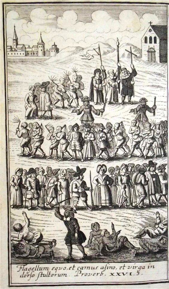 Geißlerprozession aus Schoettgen De secta flagellantium commentatio