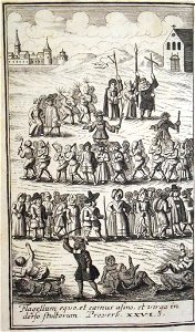 Geißlerprozession aus Schoettgen De secta flagellantium commentatio