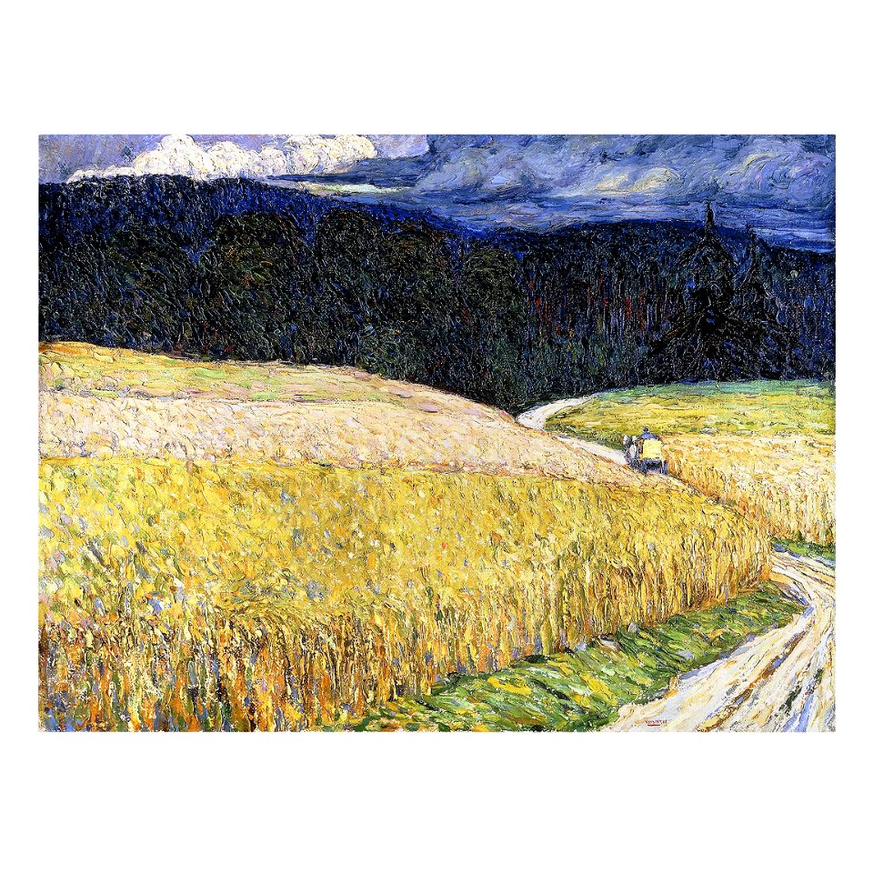 Gemälde von Wassily Kandinsky - Gewitterstimmung bei Kallmünz