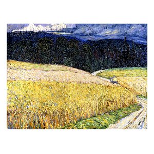 Gemälde von Wassily Kandinsky - Gewitterstimmung bei Kallmünz