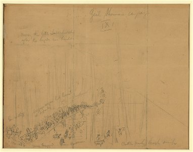 Gen'l Sherman's Campaign - crossing the Little Salkahatchie after the bridge was built LCCN2004661261