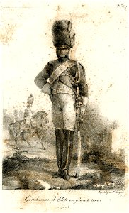 Gendarme d'elite en grande tenue ex-garde (BM 1855,0414.95)