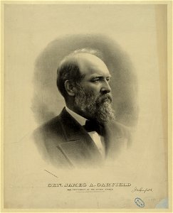 Gen. James A. Garfield, 20th president of the United States - W.J. Morgan & Co. lith., Cleveland, O. LCCN2006676662. Free illustration for personal and commercial use.