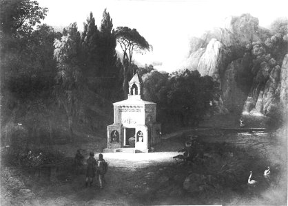 Janus Genelli - Ideallandschaft mit Grabmal