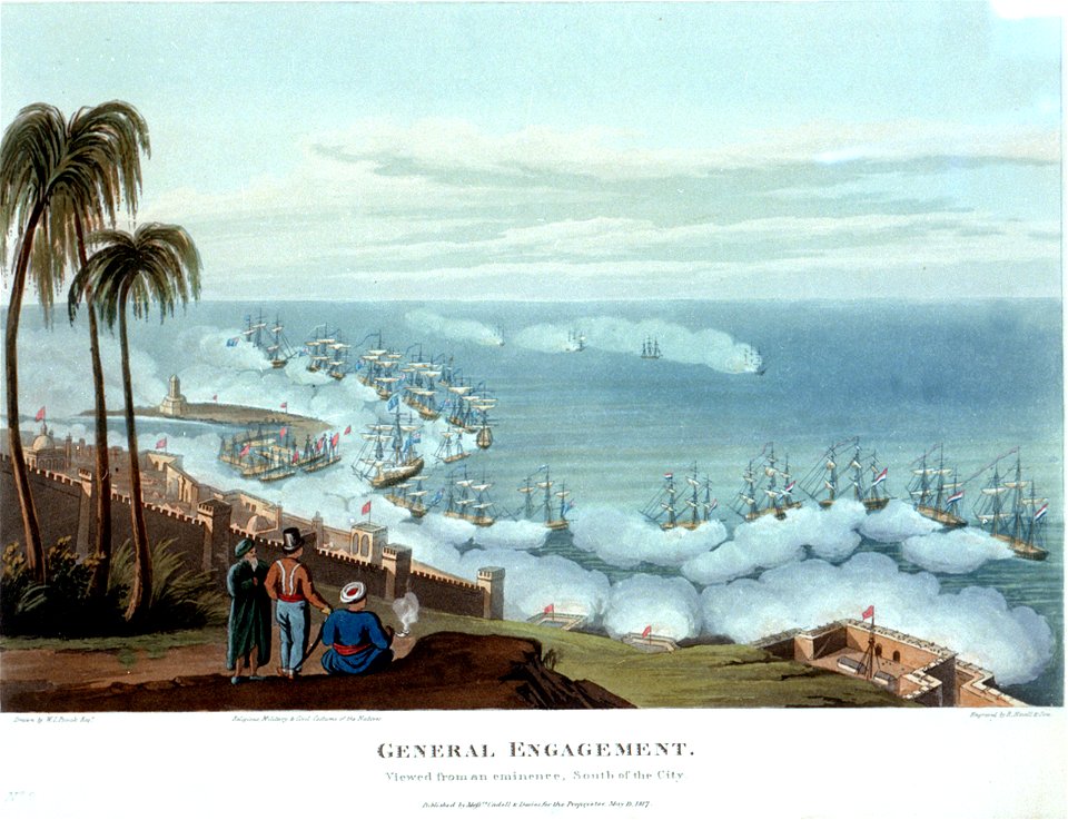 General Engagement. Viewed from an eminence, South of the City PW4868