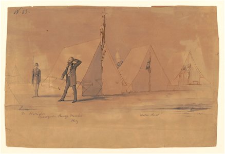 General August Willich's headquarters, Camp Nevin, Kentucky LCCN2017645949