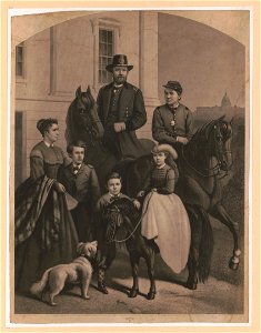 General Grant & his family) - designed by Fred B. Schell ; engraved by Samuel Sartain LCCN2011648364