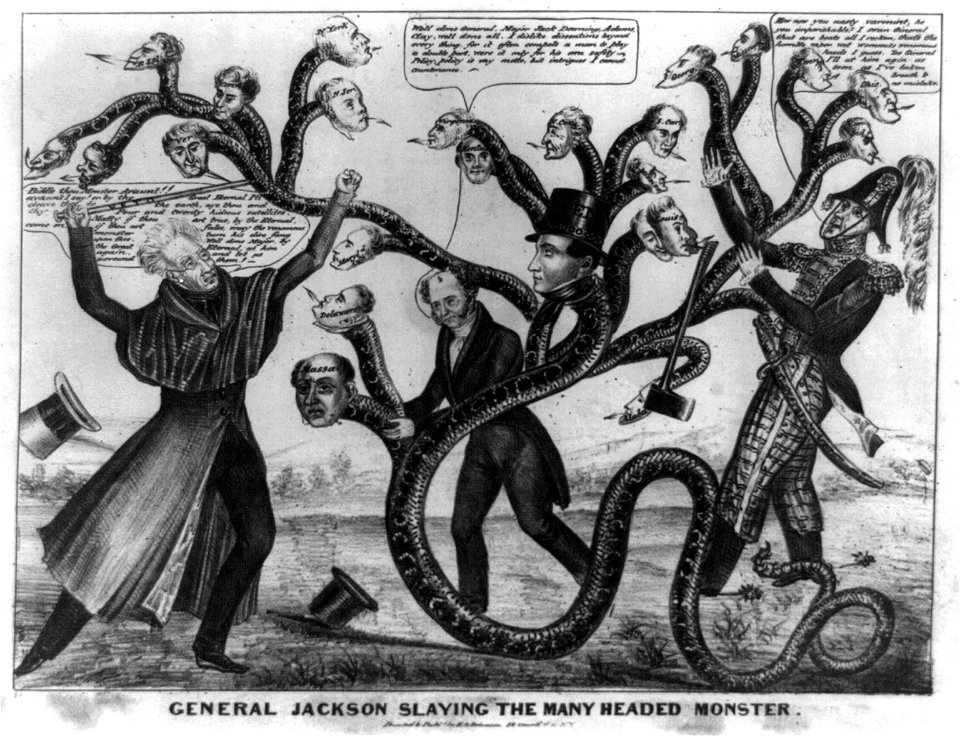 General Jackson slaying the many headed monster LCCN2008661279