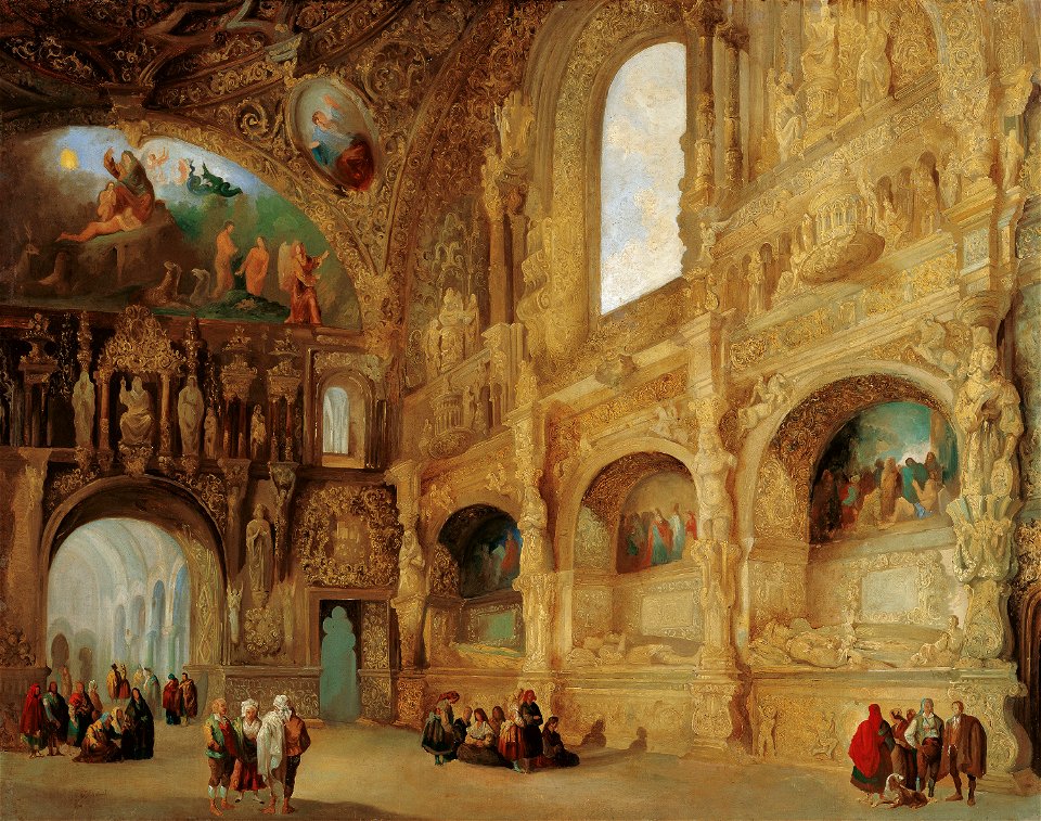 Genaro Pérez Villaamil The Chapel of the Benavente Family in Medina de Rioseco