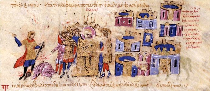 General Olbianos executes Thomas' adoptive son