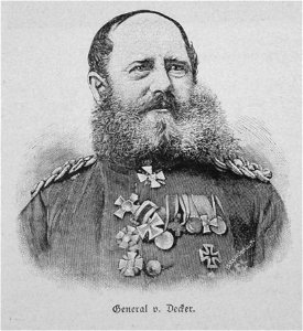 General von Decker. Free illustration for personal and commercial use.