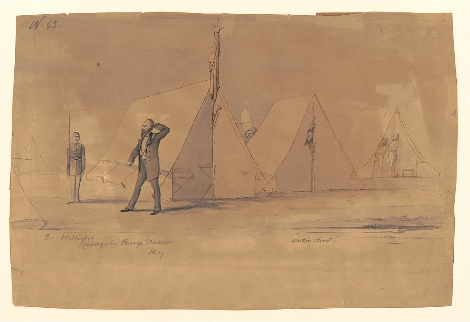 General August Willich's headquarters, Camp Nevin, Kentucky LCCN2017645949