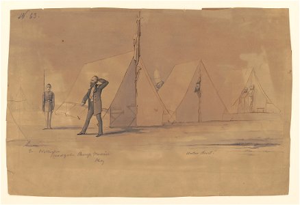 General August Willich's headquarters, Camp Nevin, Kentucky LCCN2017645949
