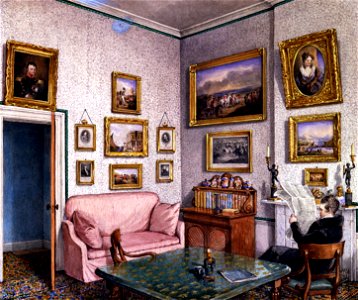 General Norcliffe in his study at Langton Hall YORAG-R2397