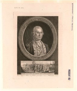 General Washington. Le General Washington Commendant en chef des armées Américaines. Gravé d'après le tableau de Ni. Piehle peint d'après nature a Philadelphie en 1783 LCCN2004665417