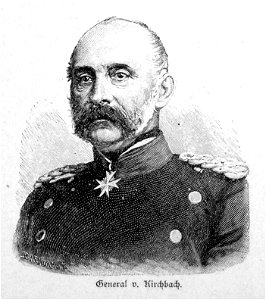 General von Kirchbach. Free illustration for personal and commercial use.