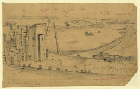 General view of the fortifications of Manassas Junction LCCN2004661481