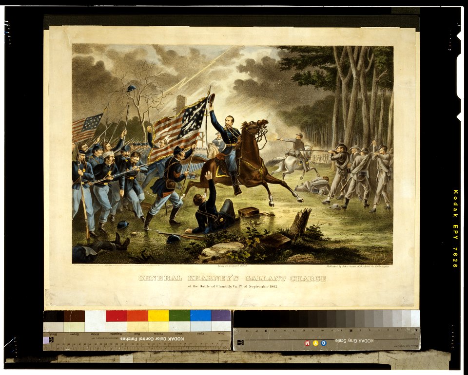 General Kearney's gallant charge, at the Battle of Chantilly, Va., 1st of September 1862 - Tholey. LCCN2005691156