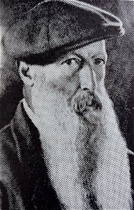 Gustaf Theodor Wallén självporträtt i akvarell
