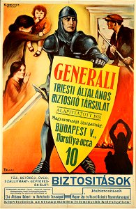 Generali biztosító reklámplakátja (Nemes György, 1926)