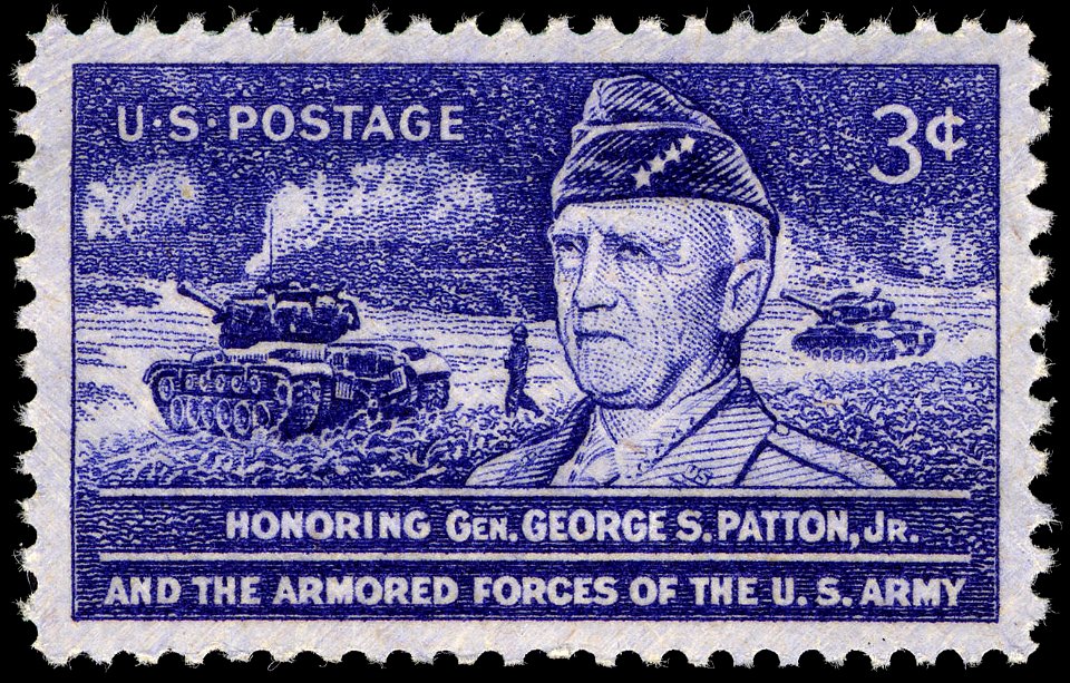 General Patton 3c 1953 issue U.S. stamp