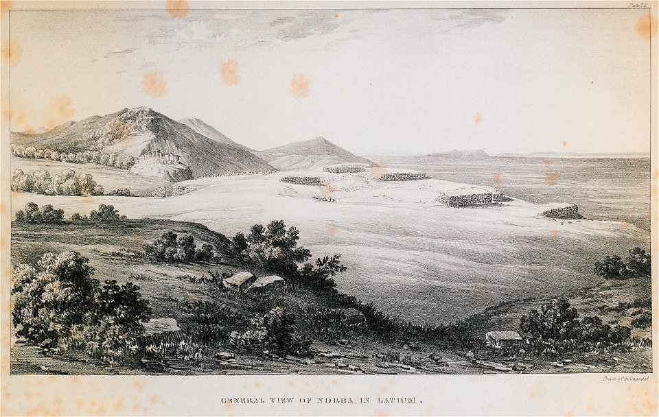 General view of Norba in Latium - Dodwell Edward - 1834