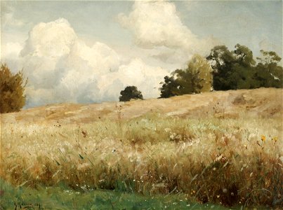 Gustaf Rydberg - Sädesfält, landskapsstudie