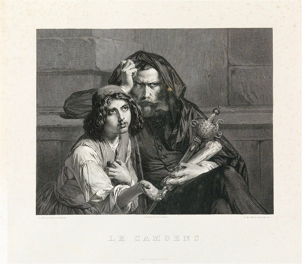 Gustaf Wappers Le Camoens engraving