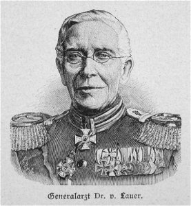 Generalarzt Dr. von Lauer. Free illustration for personal and commercial use.