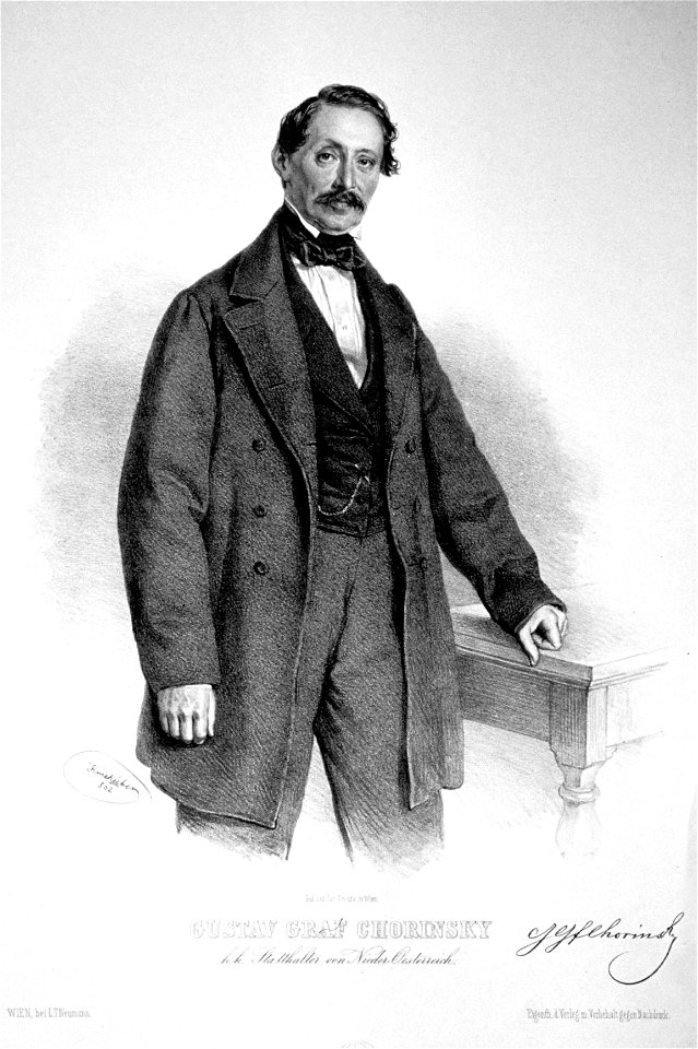 Gustav Chorinsky Litho