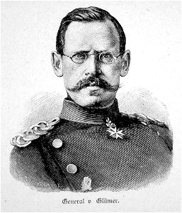 General von Glümer. Free illustration for personal and commercial use.